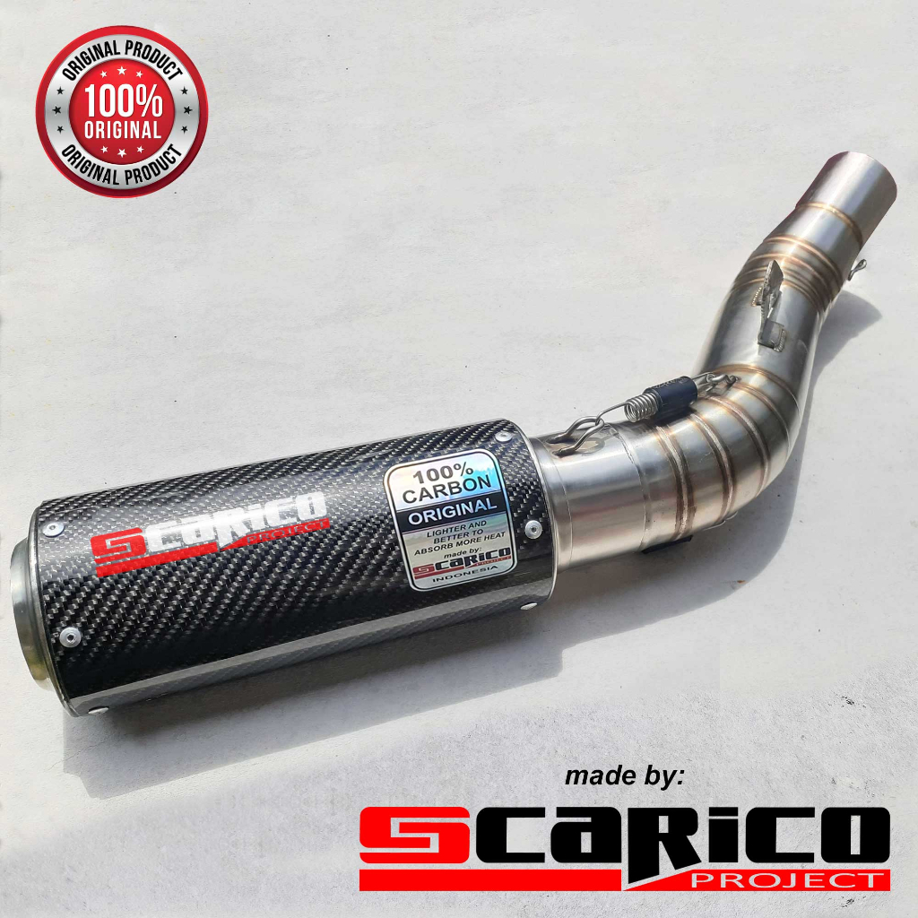 Knalpot Slip On Mid Pipe Carbon Kevlar Kawasaki Z800