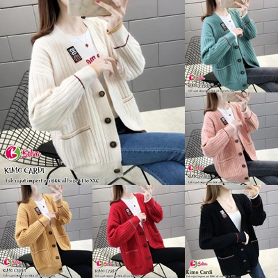 ULVA KIMO CARDI / 5.7 / BAHAN RAJUT PREMIUM / CARDIGAN WANITA ALLSIZE / FIT TO XXL / BELVA
