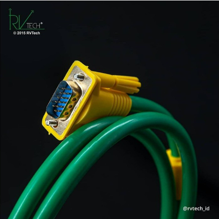 Kabel VGA Emerald Edition RVTech 3m Garansi 2 Tahun