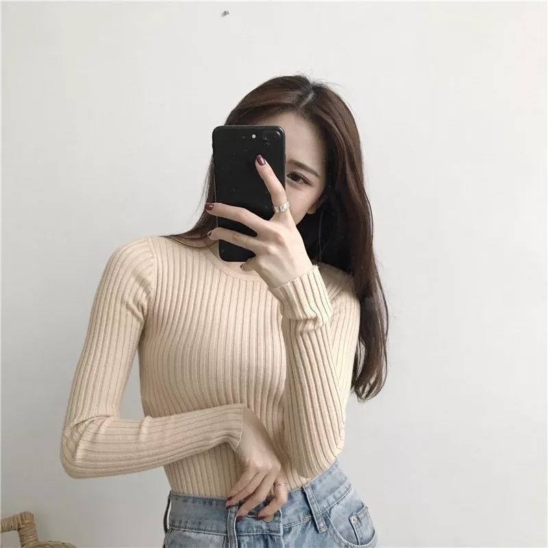 ANGELYAPBUNNY ATASAN INNER RAJUT NADFA LENGAN PANJANG FIT L