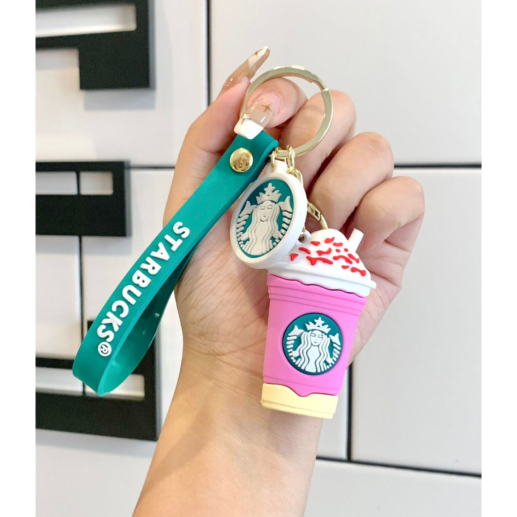 Gantungan Kunci Starbucks Bearista Barista Keychain Key Chain Bear Kopi Cup Gantungan Kunci Motor Mobil Rumah Tas Bag Starbucks Coffee Hadiah Gift Souvenir Ultah Ulang Tahun