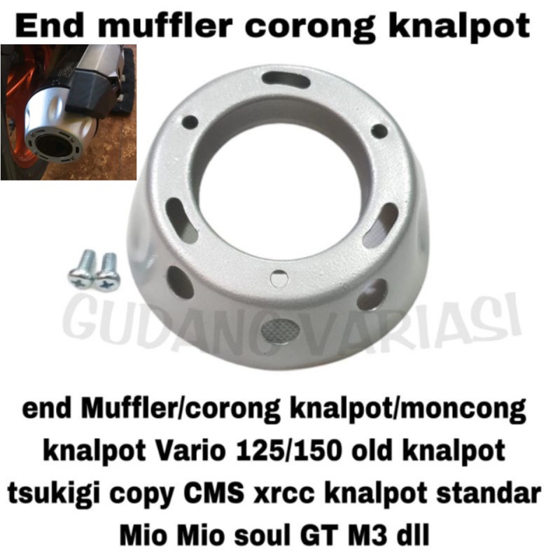 END MUFFLER CORONG KNALPOT MONCONG VARIO 125 VARIO 150