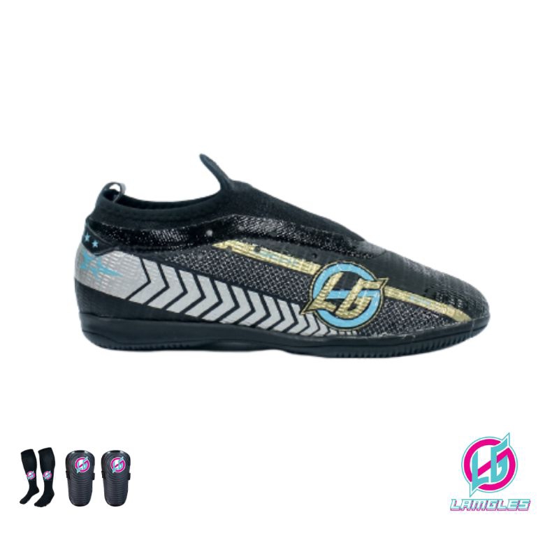 Lamgles - Sepatu Olahraga Futsal Lamgles Star Semi Boot Anak Anak Kids Sol Rata
