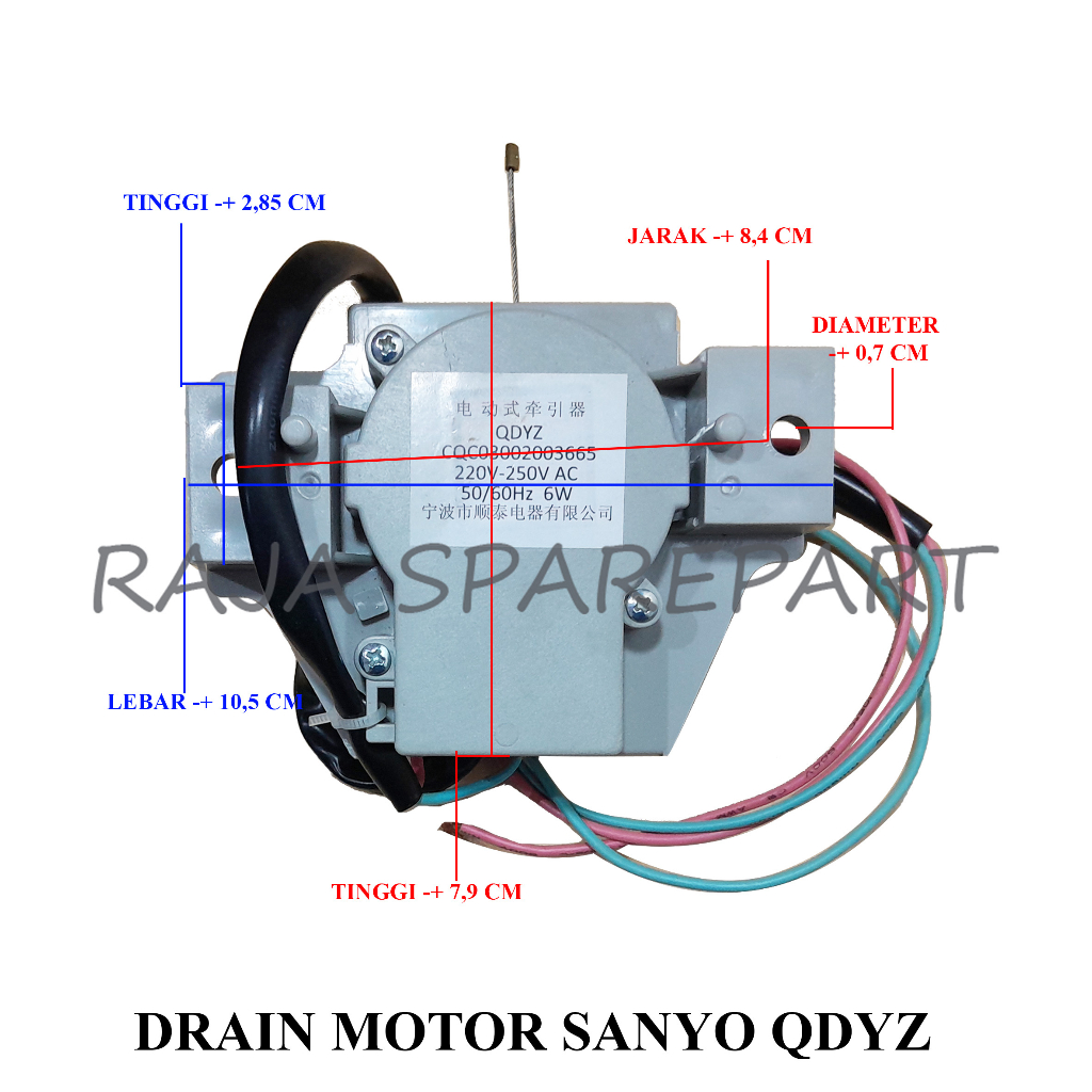 Drain Motor/Motor Pembuangan Air Mesin Cuci Sanyo QDYZ