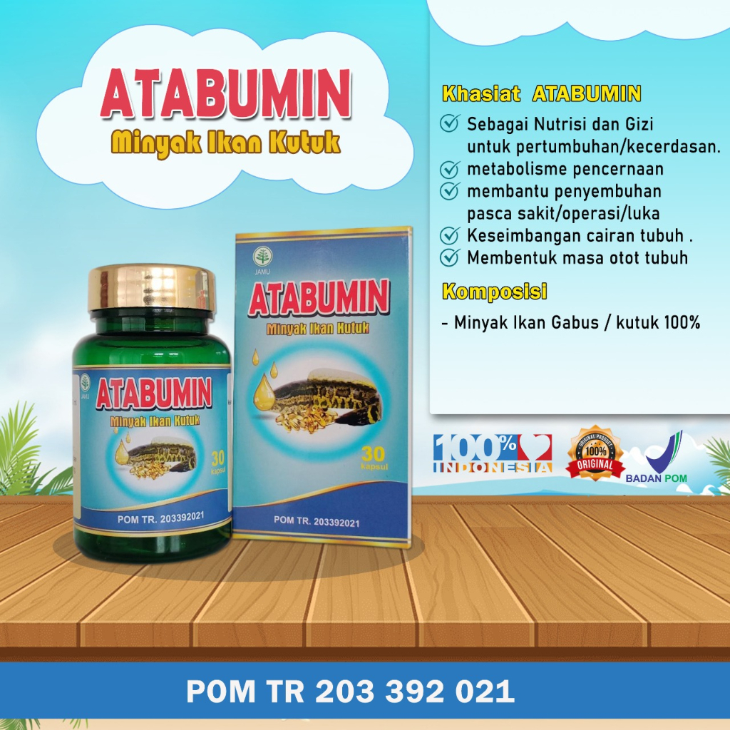 Atabumin Albumin Minyak Ikan Kutuk Gabus