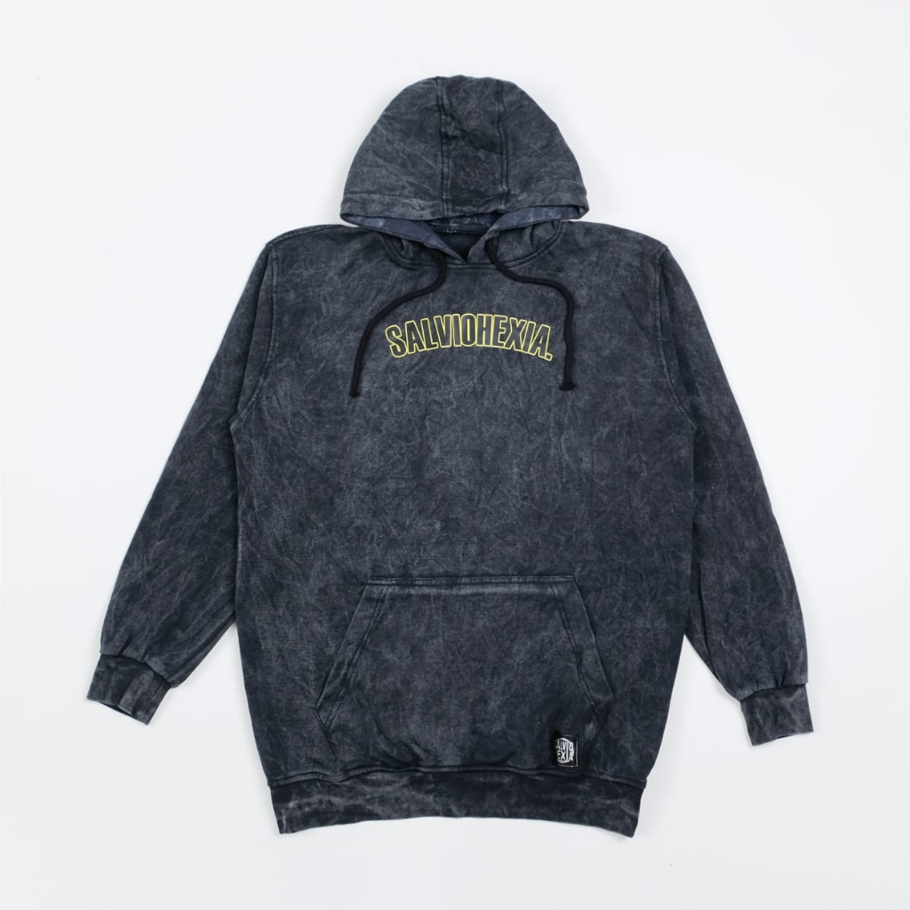 Salvio Hexia Sweater Hoodie Tie Dye Black New