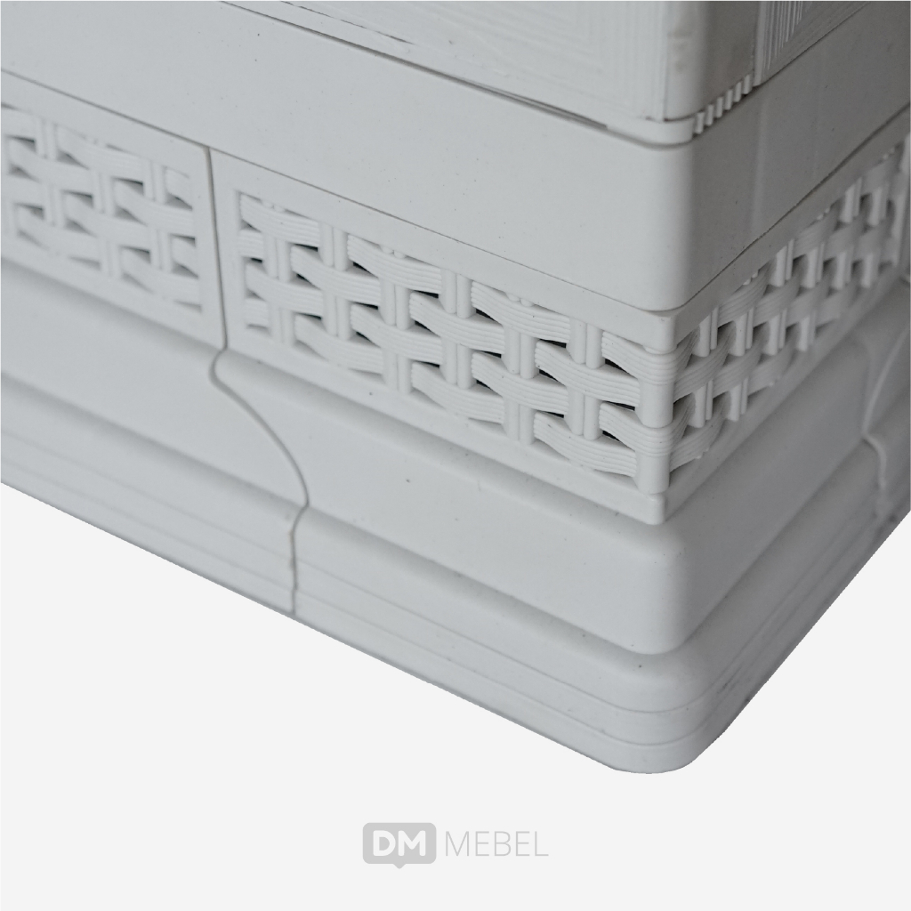 Lemari Plastik Pintu 3 Kaca Napolly Cabro 388.2 - DM Mebel