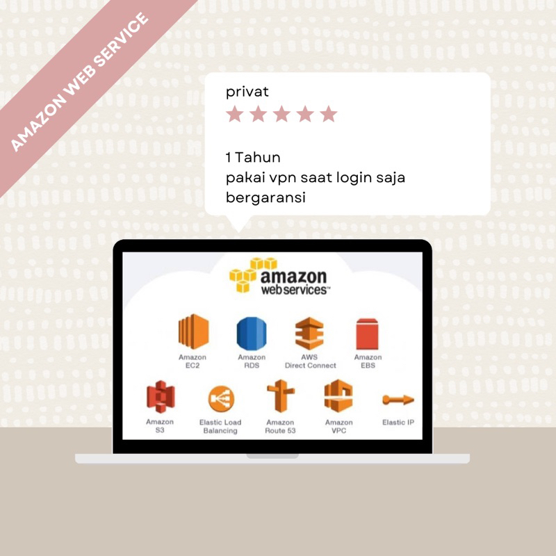 Akun Amazon AWS Free Tier 1 Tahun Full Region