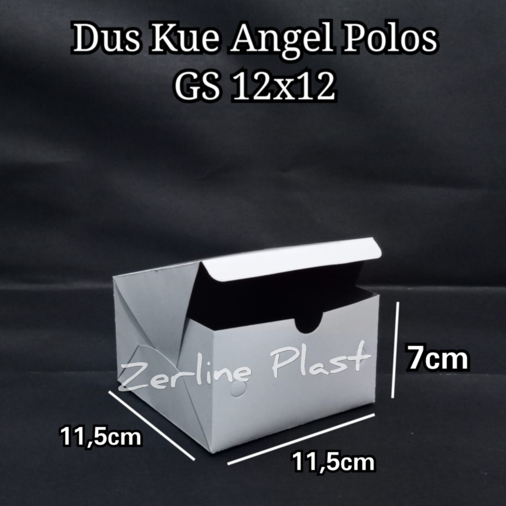 Dus Kue GS ANGEL POLOS - Box Kue Makanan/Snack @100pcs