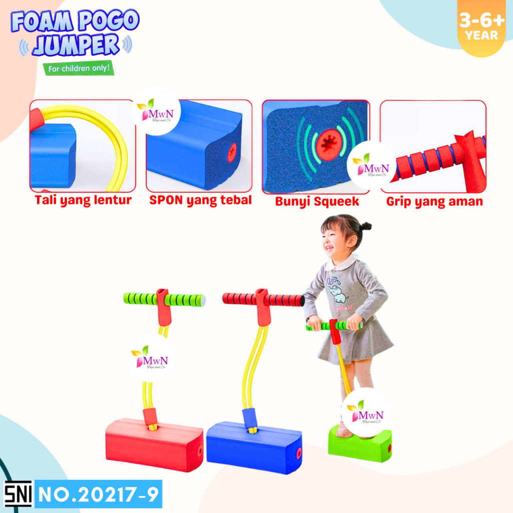 MWN Mainan Foam Pogo Jumper With Light No.20217-9