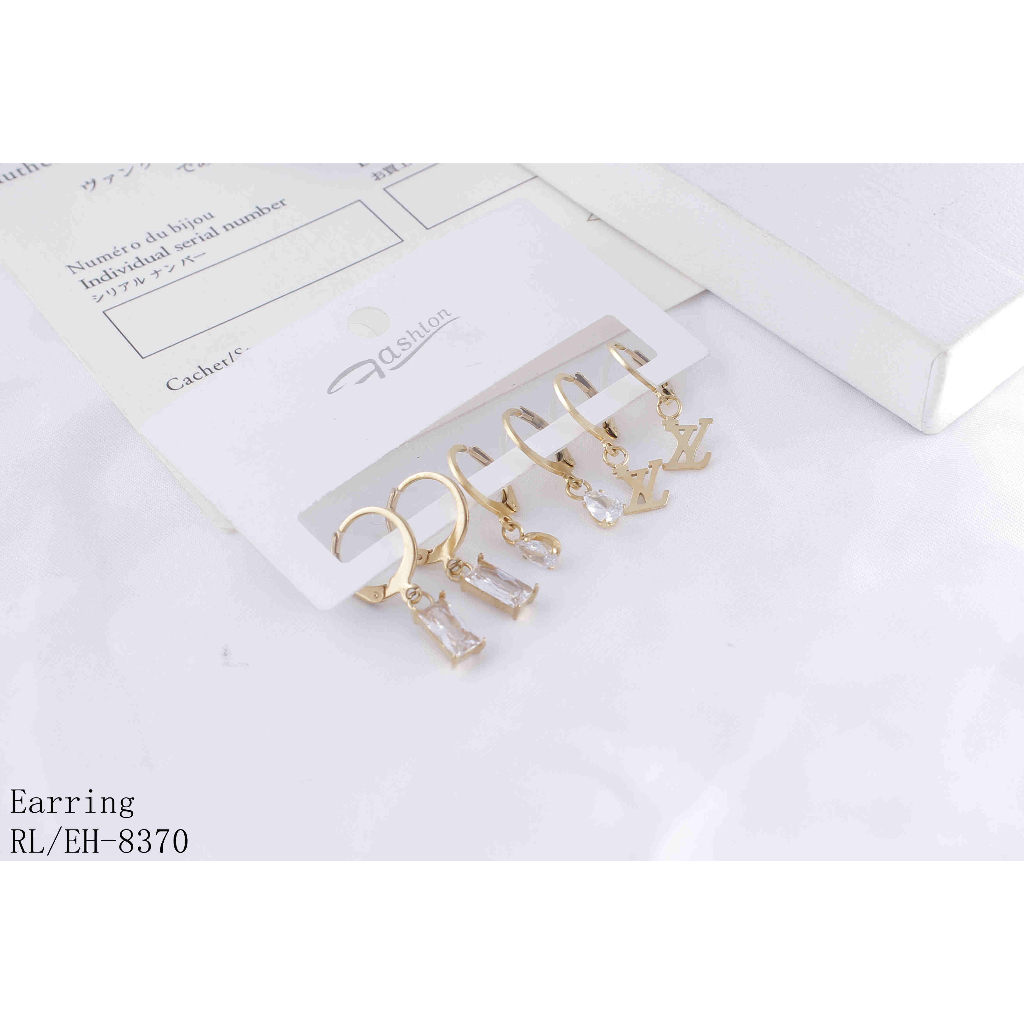 Anting Titanium Permata Perhiasan 8370