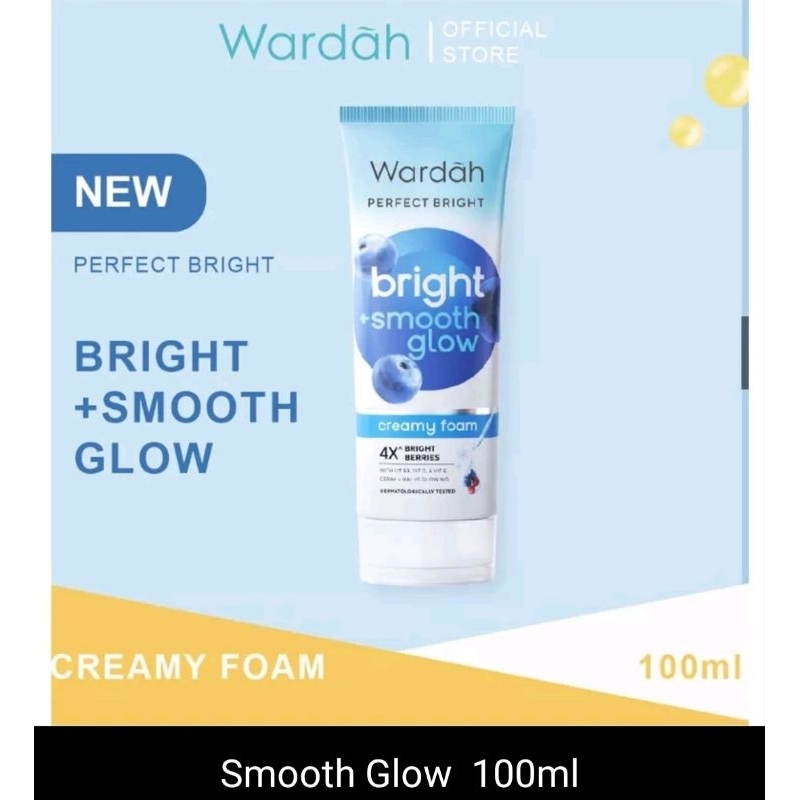 WARDAH Perfect Bright + Smooth Glow Creamy Foam 100ml