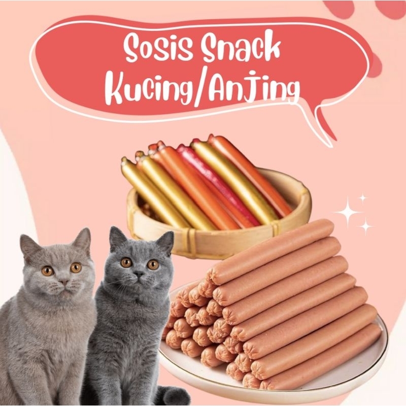 Sosis Snack Untuk Kucing &amp; Anjing 15GR