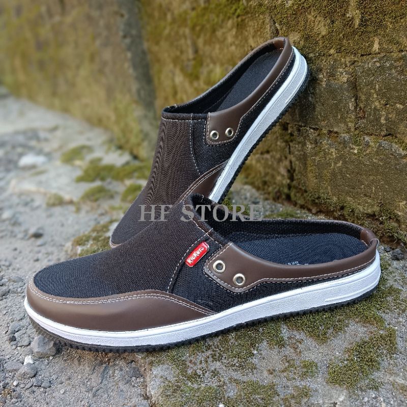 Sepatu Pria Casual Slip On/Sepatu Sendal Sepatu Slop Pria Bustong