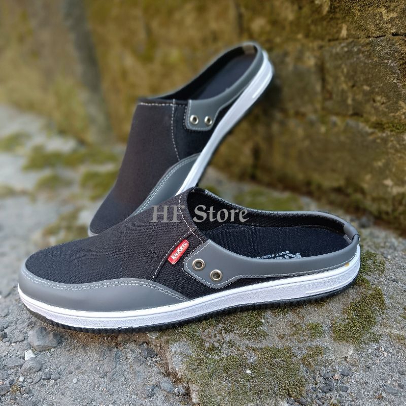 Sepatu Pria Casual Slip On/Sepatu Sendal Sepatu Slop Pria Bustong