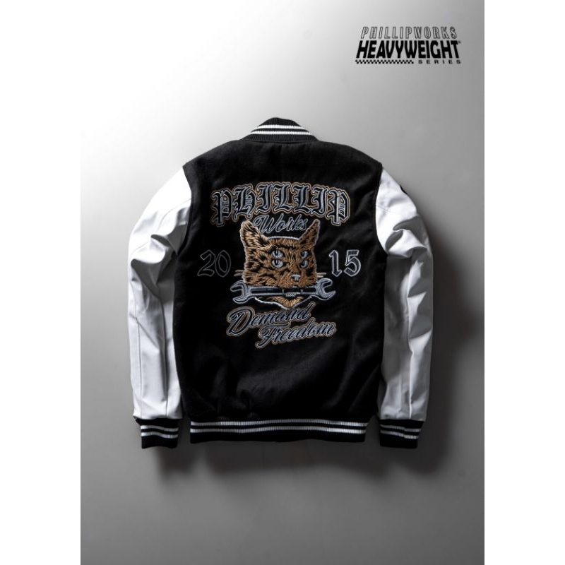 PHILLIP WORKS JACKET VARSITY TRIPPY CAT