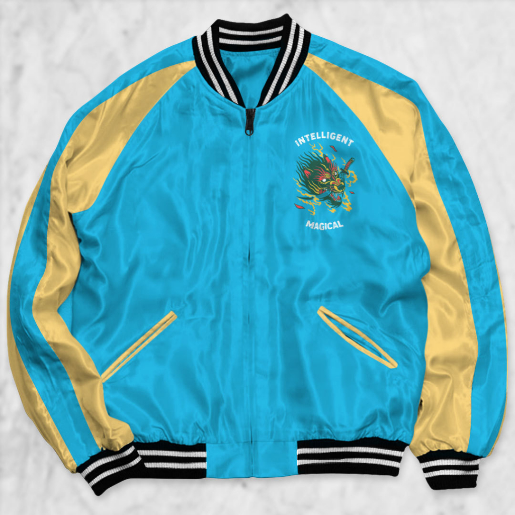 Fortglass Jaket Sukajan Motif MAGIS Sablon Jaket Pria Wanita Distro Unisex Japan Premium Original