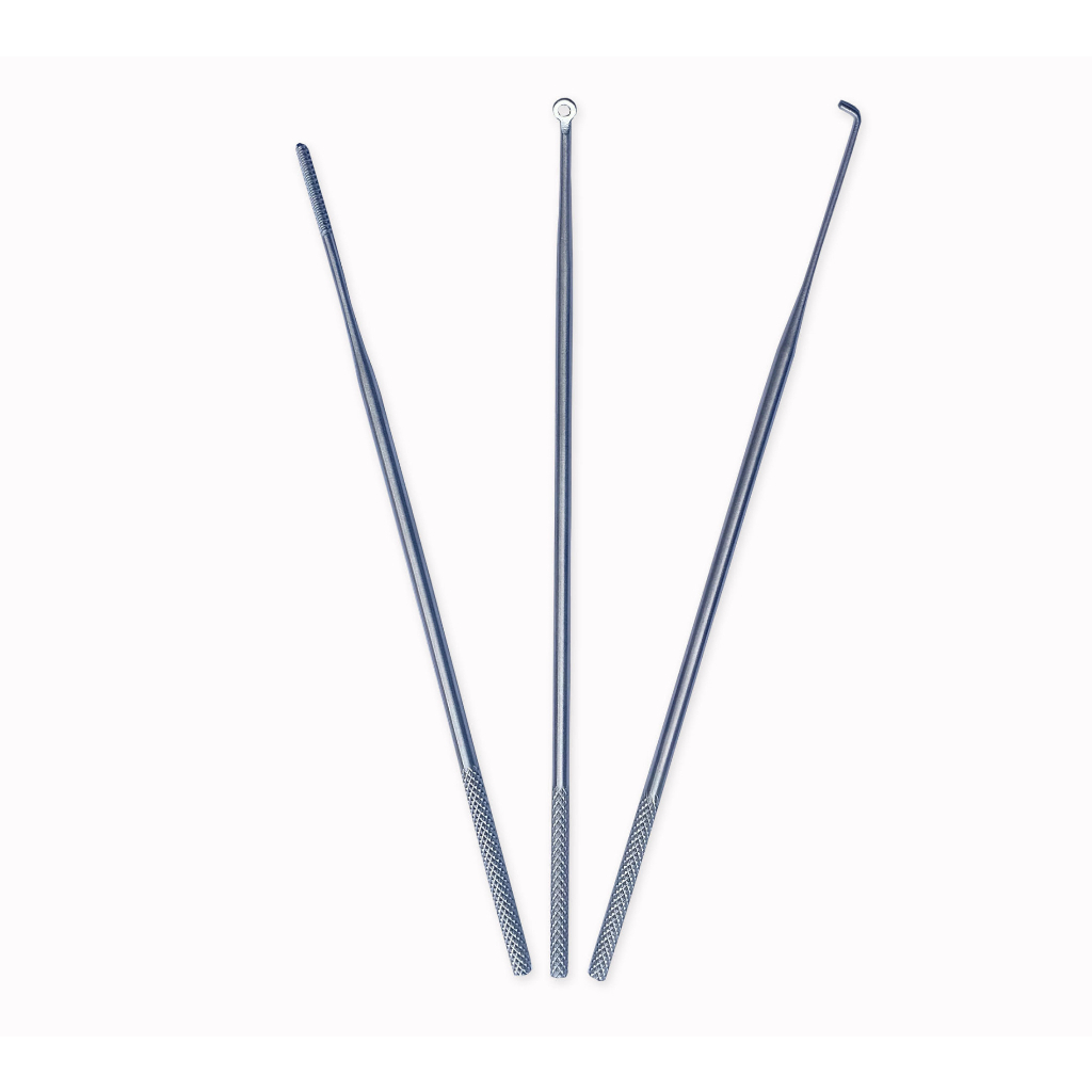 Cerument Set of 3 / Cerumen Set / Serumen Set THT - Sendok Serumen , Kait Serumen , Pelilit Kapas