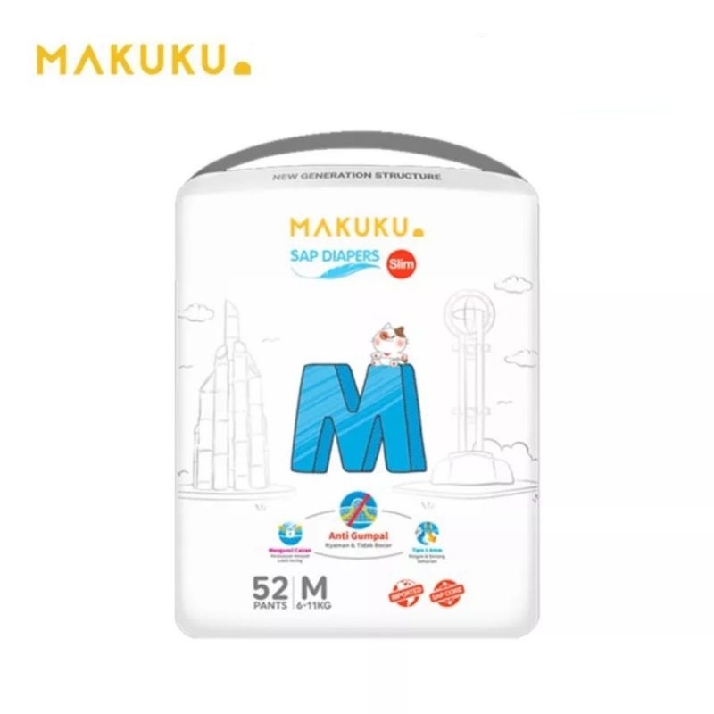 MAKUKU SAP Diapers Slim Pants/Celana/Pempers Makuku