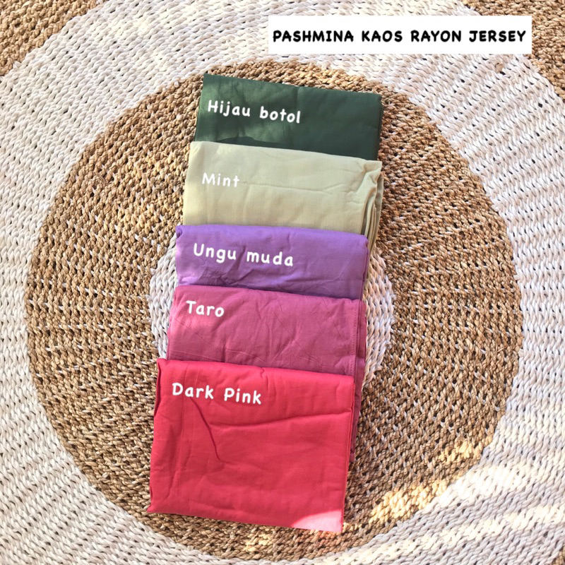 PASHMINA KAOS RAYON JERSEY/PASHMINA TURKEY