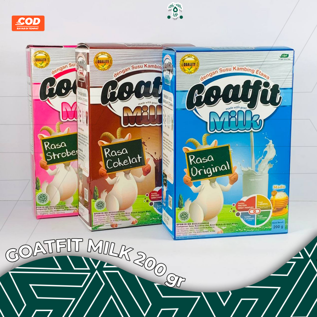 

Susu Kambing Etawa GoatFit Milk Provit Royal Jelly 200Gr