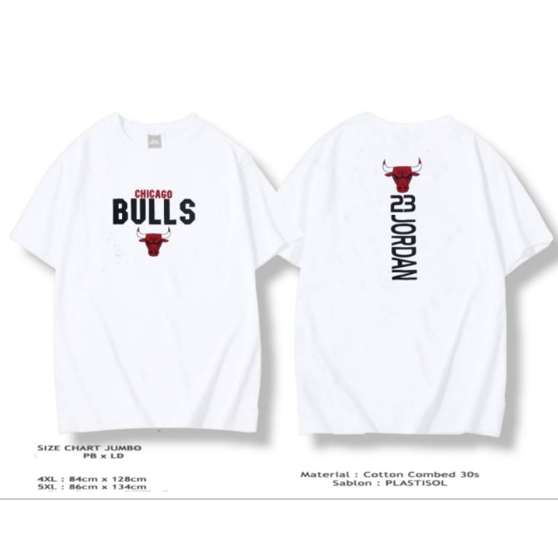 KAOS JUMBO SIZE 4XL/5XL CHICAGO BULLS 23JORDAN