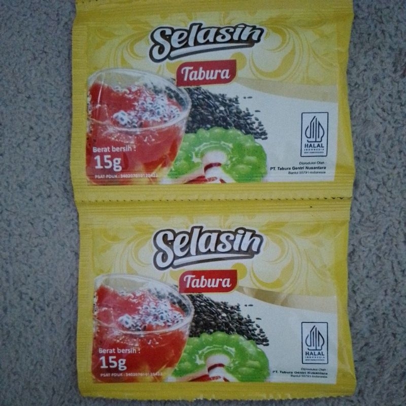 

Selasih Tabura 15gr 1 renceng isi 10