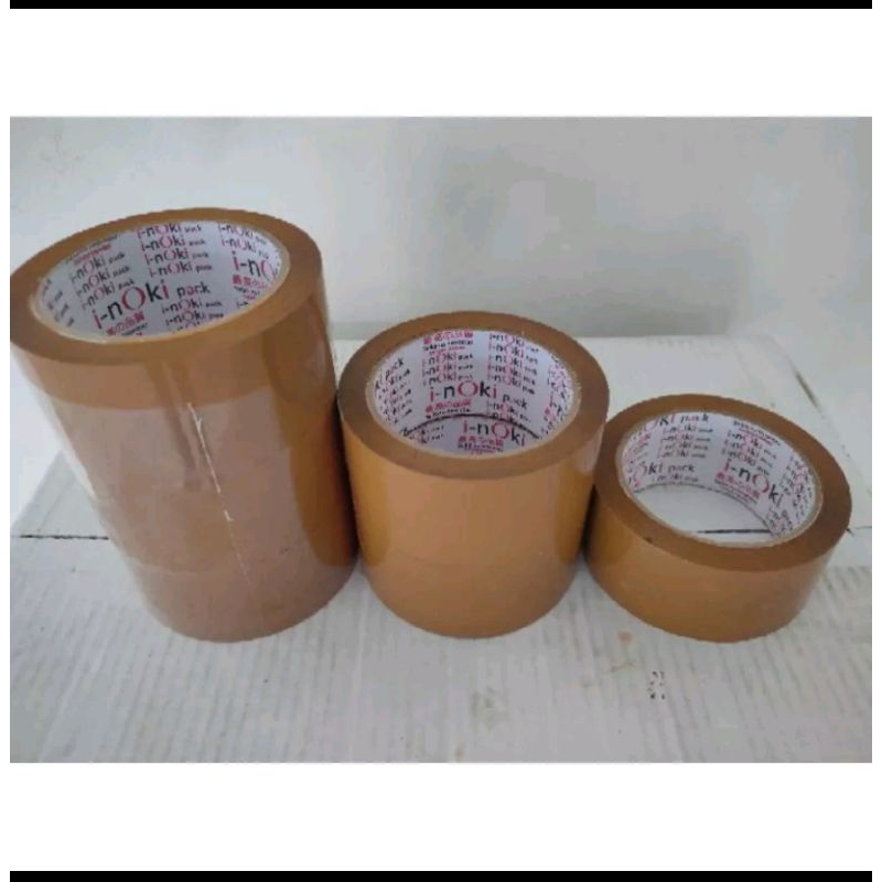 

Lakban Coklat / Bening Inoki 48mm x 100yard FULL