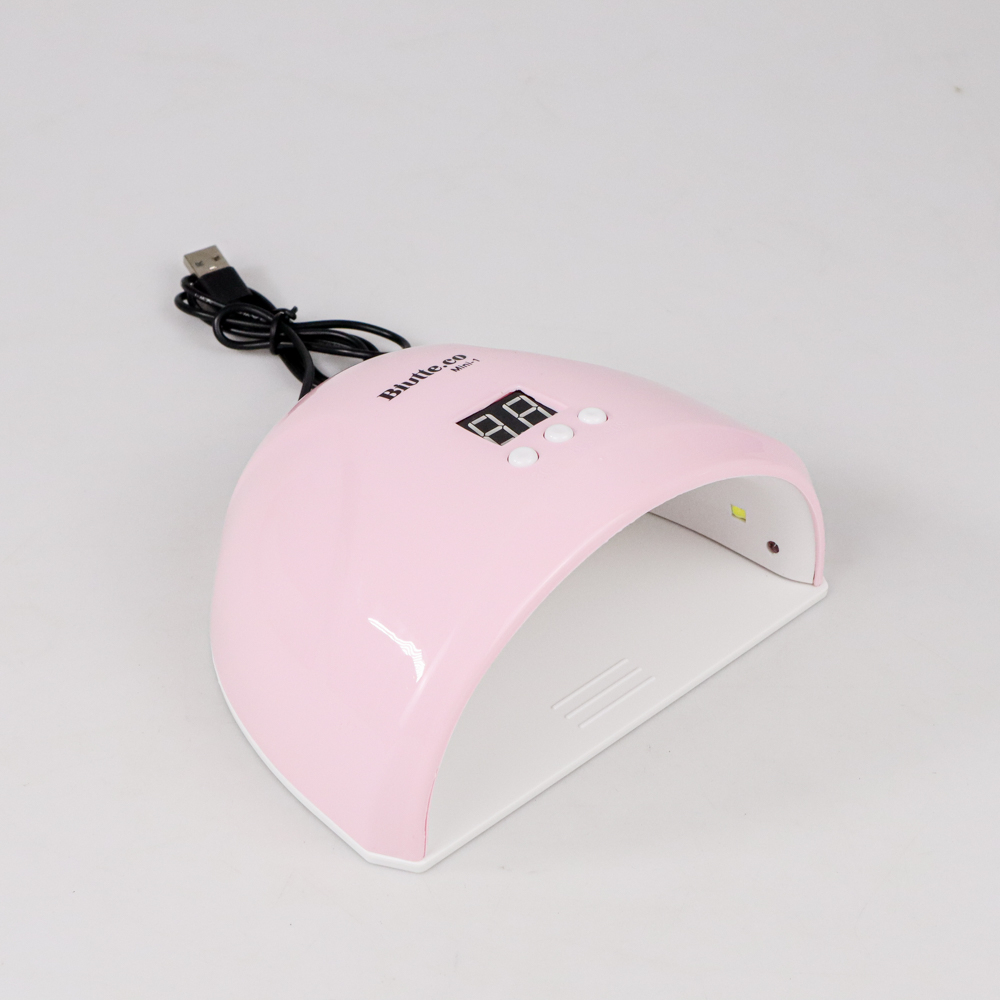 Biutte.co Pengering Kutek Kuku UV LED Nail Dryer 36W 54W - Mini-1 - Pink Putih