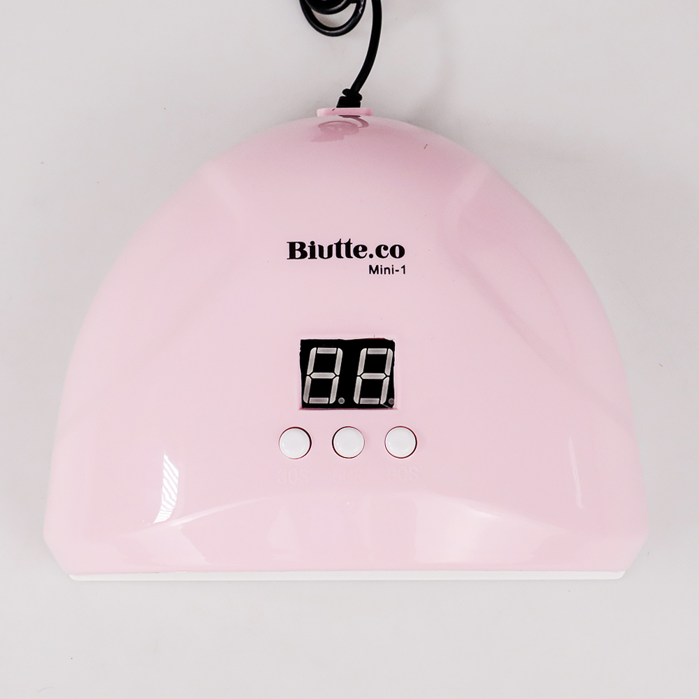 Biutte.co Pengering Kutek Kuku UV LED Nail Dryer 36W 54W - Mini-1 - Pink Putih