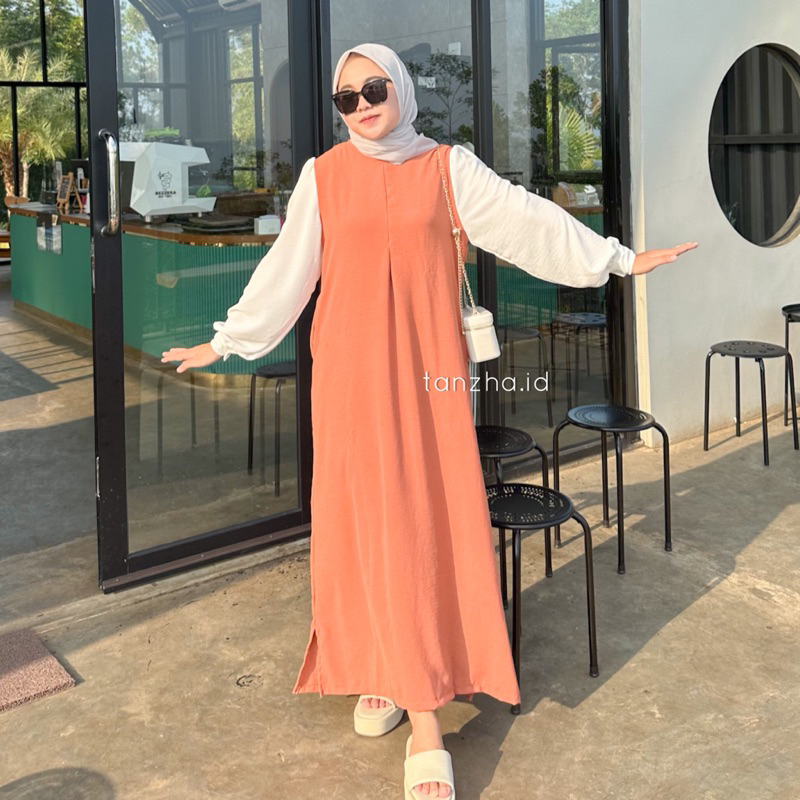 LAURA DRESS // DRES CRINKLE SIMPLE KONDANGAN