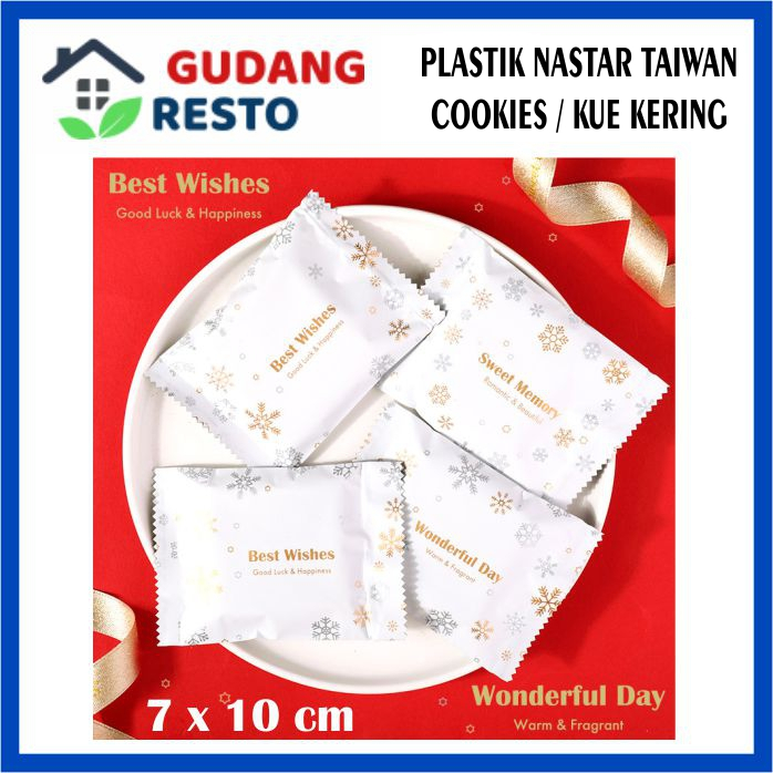 PLASTIK OPP 7X10 NASTAR TAIWAN TEBAL COOKIES SEALED BAG KUE KERING BULAN PERMEN CANDY