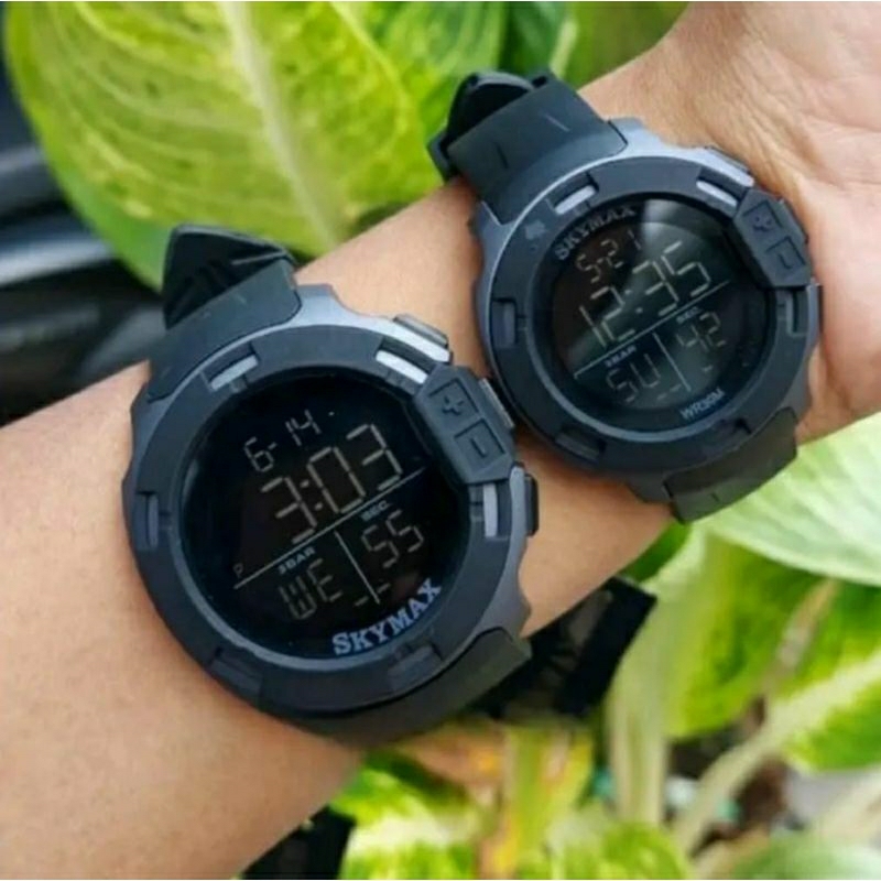 Jam Tangan Original Skymax 1810 Pria/Wanita Sepasang Waterproof Free Box Baterai Cadangan