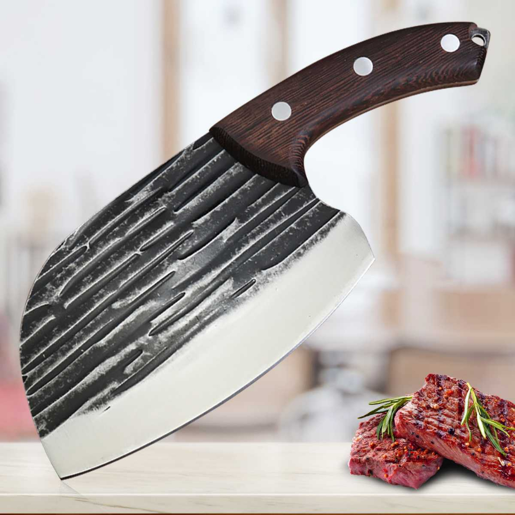 ALLWIN Pisau Dapur Daging Stainless Steel Tajam Forged Cleaver Knife 25cm