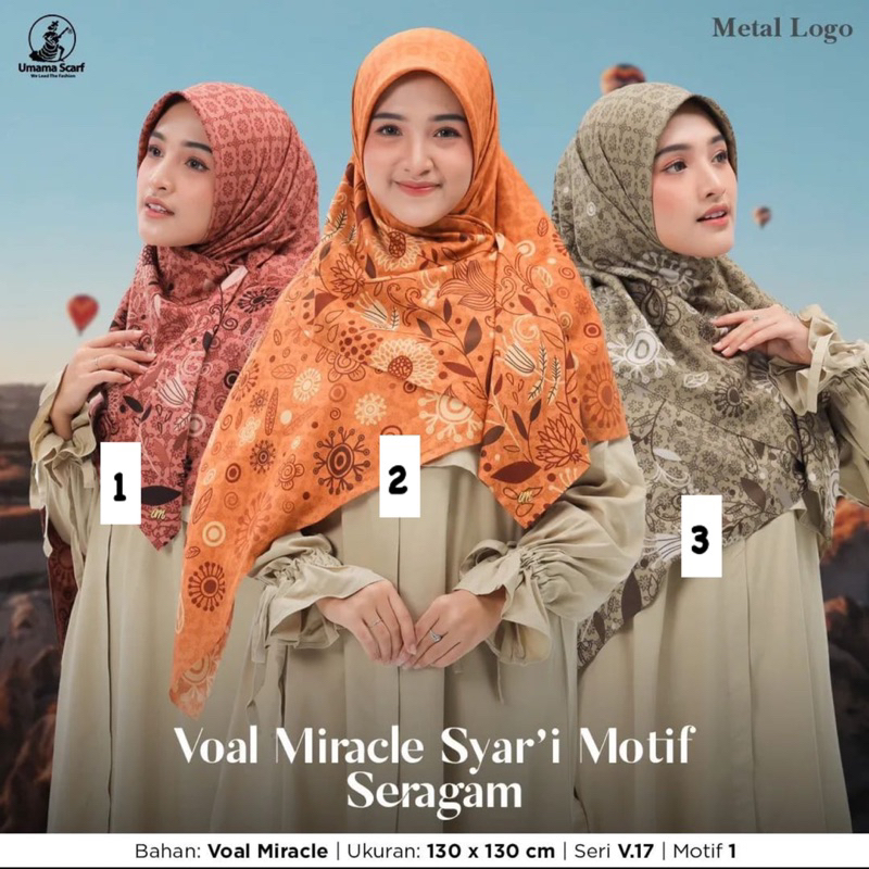 SEGIEMPAT VOAL MIRACLE SYARI MOTIF SERAGAM V.17