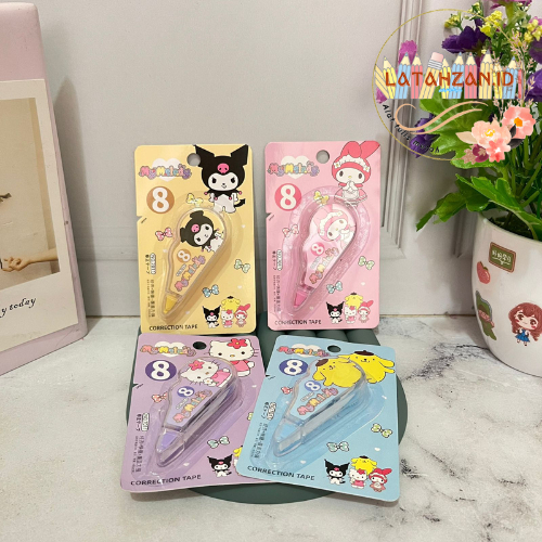 

Tipe-x Kertas Karakter Kartun Melody Purin Kuromi kitty Sanrio Tipe x murah Cod