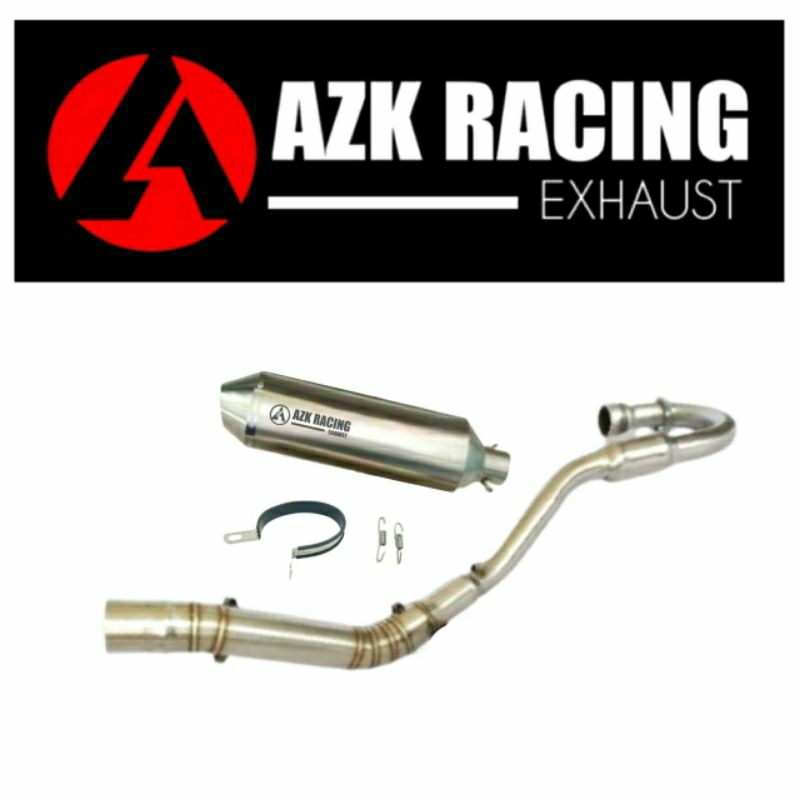 (original) Knalpot racing Klx 150 150bf Crf 150 Azk Racing