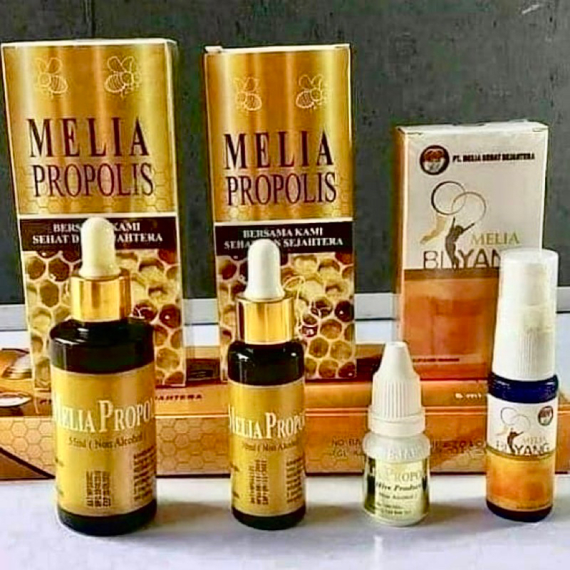 PAKET GOLD+MEMBERSHIP MELIA PROPOLIS DAN BIYANG OBAT MAGH KANKER TUMOR DIABETES GINJAL KOLESTEROL AS