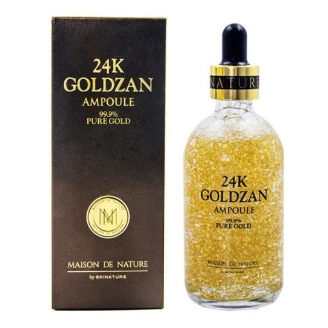 LS Goldzan Serum Emas 24K Pure Gold 99% Wajah Glowing 100% Menghilangkan Flek Hitam Dan Mencerahkan Wajah