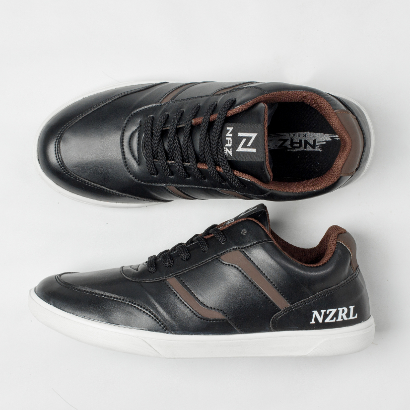 Sepatu Sneakers Casual Pria Sneaker Cowok Hangout Travelling Trendi Original Naz Pedro Black