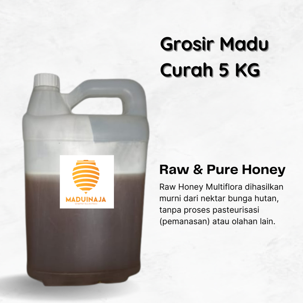 

Grosir Madu Murni Nektar Bunga Multiflora 5 KG Madu Curah Termurah