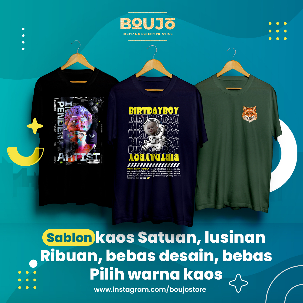 SABLON KAOS SATUAN / LUSINAN PROSES CEPAT