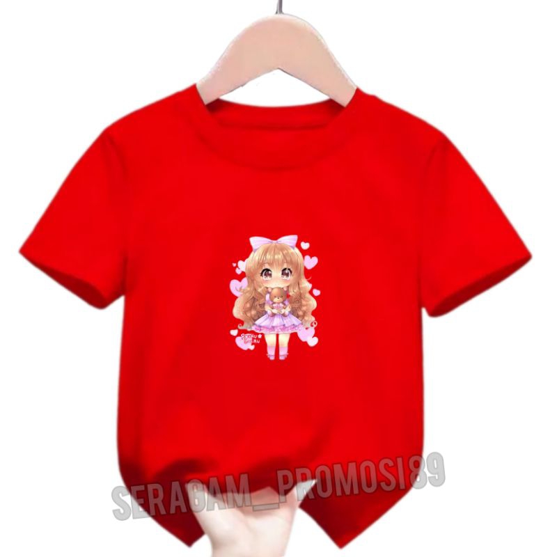 Atasan Kaos Anak Perempuan ROCKU SOCKU / Baju Kaos Anak Perempuan / Kaos Anak perempuan Tanggung / Kaos Santai Anak Anak / Kaos Katun Pendek Anak