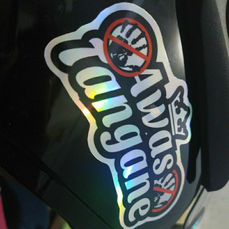 stiker awastangane stiker motor/heml dll