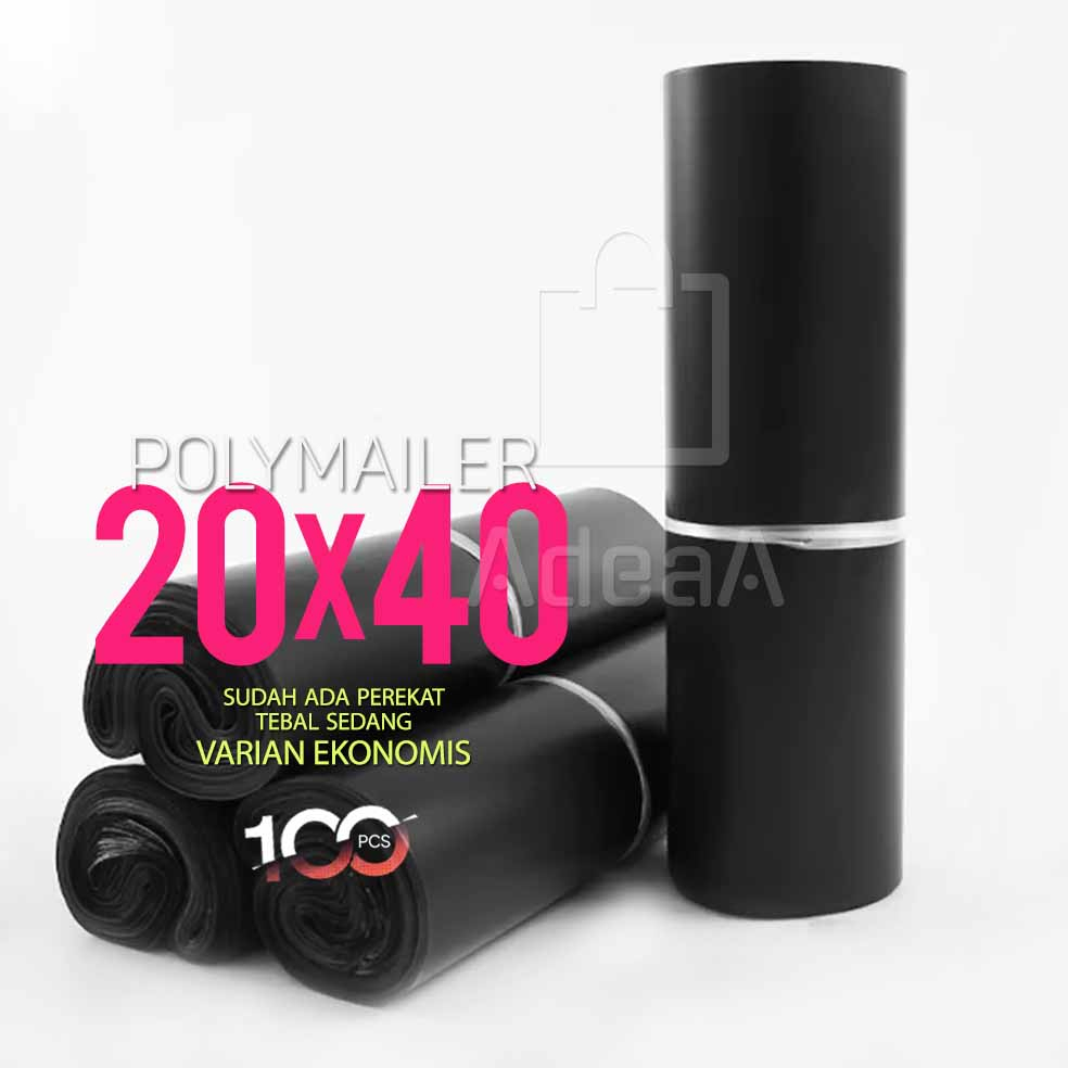 

Plastik Polymailer Hitam 20X40 Bandung Ready Stock