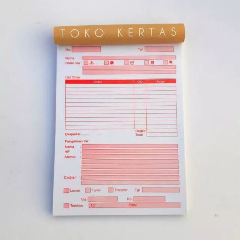 

BUKU LIST ORDER BUKU OLSHOP LIST ORDER MURAH