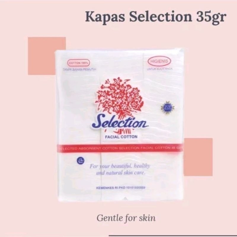 Kapas wajah selection 35Gram kapas lembut pembersih make up