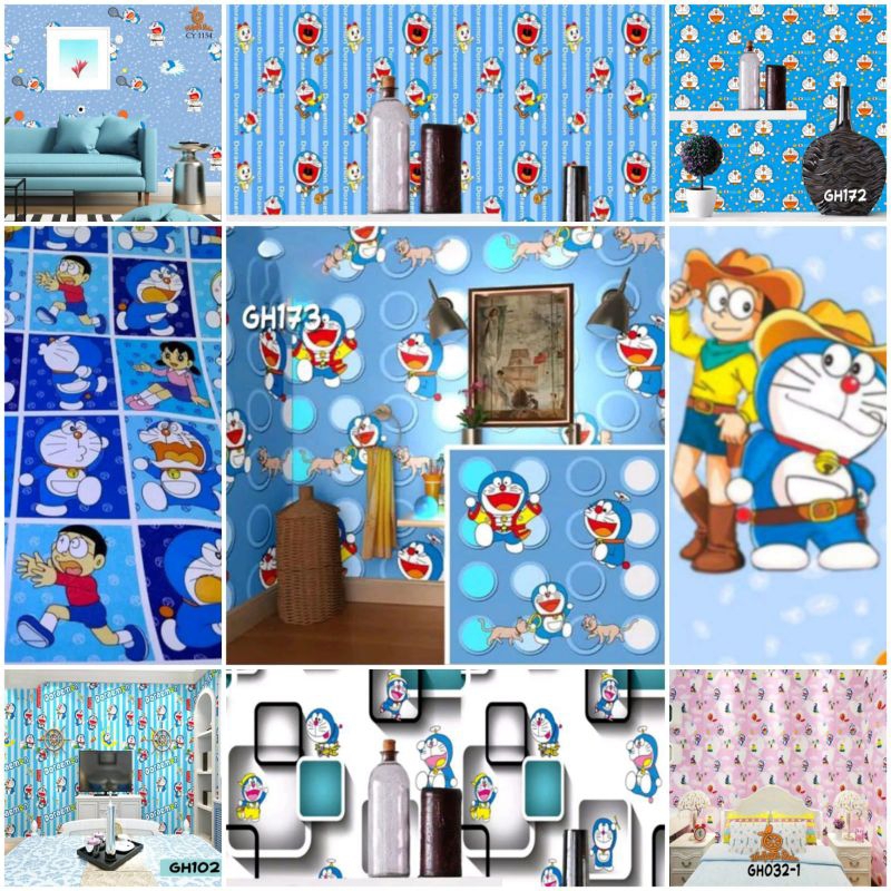 Wallpaper Dinding Doraemon Stiker Dinding Doraemon Walpaper Dinding Doraemon Wallpaper Doraemon