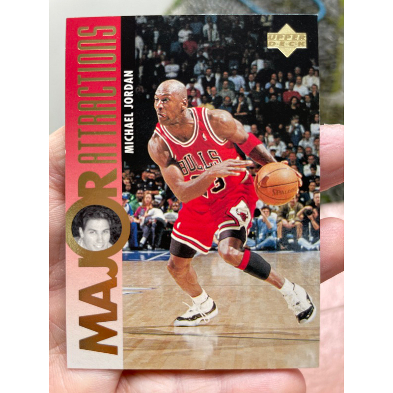 MICHAEL JORDAN MAJOR ATTRACTIONS CARD 1996 UPPER DECK DAVID HANSON