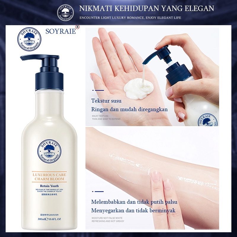 Lotion Pemutih Badan Body Lotion Pemutih Pemutih Badan Permanen 300ML Niacinamide Memlembabkan Kulit Kering,Menghidrasi,Melembutkan,Whitening body